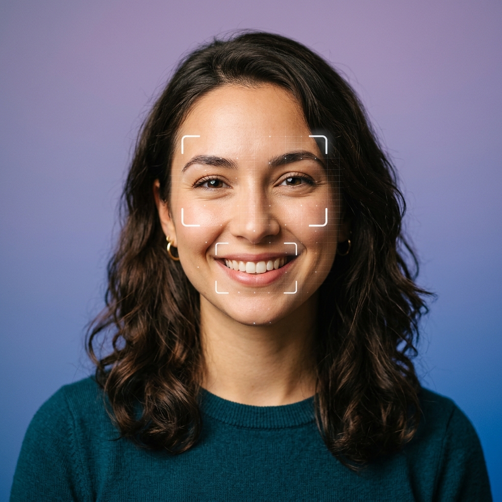 Round face before slimming